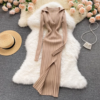Casual Elegant V-neck Split Wrap Length - Image 2